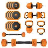 Garvee 4-in-1 Adjustable Dumbbell Set 88 lb Weight Set for Home Gym Fitness, Black