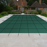 Garvee Pool Safety Cover Fits 20x40ft Rectangle Pool Safety Net and Installation Tools, Ultra-Dense Safety Pool Cover w/Anchors, Size 22x42ft - Green