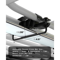 Garvee 84" x 39" x 6" Universal Roof Rack Basket, 200 lbs Capacity Heavy-Duty Rooftop Cargo Carrier with Extension for SUVs, Trucks, and VehiclesBlack