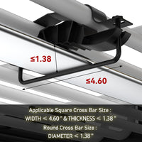 Garvee 64" x 39" x 6“ Universal Roof Rack Basket, Waterproof Luggage Bag for SUVs, Trucks, Vehicles, 200 Lbs Capacity, Black