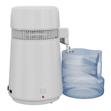 Garvee Water Distillers for Home Countertop, 1 gal Stainless Steel Distilled Water Machine, Glass Container, 750W, Desktop Purifier - 4L White