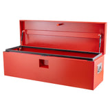 Garvee 36 x 15 Inch Heavy Duty Truck Tool Box with Dual Hydraulic Levers for Pickup Bed Garage Workshop, Red - Red