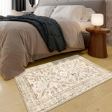 Garvee Area Rugs 2x3 - Washable Rug for Living Room, Non-Slip Bedroom Rug, Stain Resistant Soft Rug (Beige, 2'x3') - Beige