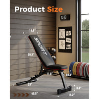 Garvee Smith Machines Home Gym with Bench, Squat Rack, Dual LAT Pull-Down Systems & Cable Crossover for Full-Body Workouts, Adjustable, Black