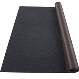 Garvee 6' × 29.5' Boat Marine Carpet, Black Marine Carpet, Indoor/Outdoor Rug, TPR Non-Slip, Waterproof, for Patio Deck, Outdoor Use, Camping - Striped|Black