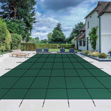 Garvee Pool Safety Cover Fits 18x36ft Inground Pool, Ultra-Dense Rectangle Pool Cover Green Mesh SolPool Safety Net and Installation Tools, Safety Pool Cover w/Anchors, Winter Cover Size 20x38ft - Green