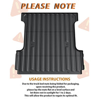 Garvee Truck Bed Mat for 2015-2024 Ford F150 SuperCrew Cab 5.5 Feet(67.1 inches) Bed, All Weather TPE Heavy Duty Pickup F-150 Bed Liner Cargo Mat