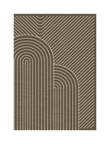 Garvee Large Washable Pearl Velvet Area Rug for Living Room Bedroom Modern Neutral Color - Camel