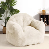 Garvee Bean Bag Chair, 39 in Bean Bag Couch for Adults Kids, Pink Bean Bag Chair Soft Beanbag Chair Foam Filled Lazy Floor Sofa Beanbag Sofa Chair with Armrests for Living Room, Beige - Beige
