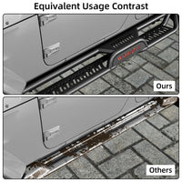 Garvee Running Boards 6.5 Inches with Two Stairs Design Compatible with 2019-2024 Chevy Silverado/GMC Sierra 1500, 2020-2024 2500HD 3500HD Crew Cab(4 Full-Size Doors), Bolt-on Side Steps