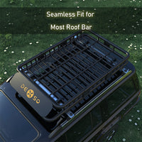 Garvee 51" x 36" x 5" Universal Roof Rack Carrier Basket, 200 Lbs Capacity, Heavy Duty, Black, SUVs, Trucks, Vehicles
