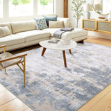 Garvee Living Room Rug Grey/Camel 5x7 Rug Washable Rug for Bedroom Modern Rug Non Slip Large Area Rug Abstract Soft Throw Rugs Low Pile Stain Resistant Carpet for Office Nursery Dining Room - Gray/Camel
