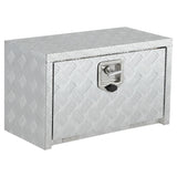 Garvee 24 Inch Heavy Duty Aluminum Tool Underbody Box Waterproof Truck Storage Organizer Chest for Pick Up Truck Bed RV Trailer 24" X 14" X 16" Silver - Sliver