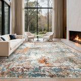 Garvee Abstract 8x10 Large Living Room Rugs Washable Soft Non Slip Area Rug for Bedroom Indoor Modern Stain Resistant Ultra Thin Floor Carpet for Dining Room Nursery Room, Multi Color - Colorful