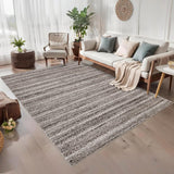 Garvee Modern Grey Camel 10x13  Washable Rug for Bedroom Living Room Modern Large Area Rug Modern Woven Print Indoor Rug Soft Non Sheddding Grey Rug Non Slip Nursery Rug Stain Resistant Farmhouse Rug - Gray Camel