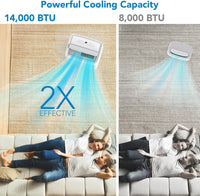Garvee Portable Air Conditioner 14000 BTU - 3-in-1 AC Unit, Dehumidifier, Fan, 3 Air Speeds, 24-Hour Timer, and Sleep Mode. Cools Up to 750 Sq. Ft