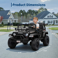 Garvee Ride - P Series: 2 Seater Ride On Car for Kids, 24V Electric Truck with Parent Remote Control, Spring Suspension, 2 Speeds, LED Headlight & Music Player, Kids Electric Vehicle for Aged 3-8 Years