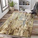 Garvee Large Living Room Area Rug 10x13 Modern Abstract Area Rug for Bedroom Non Slip Stain Resistant Throw Carpet Dining Room Rug Low Pile Contemporary Area Rug for Home Office, Khaki - Khaki