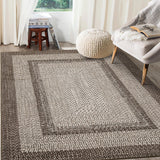 Garvee Bordered Camel 6x9 Area Rug for Living Room,Vintage Area Rug for Bedroom Indoor Braided Printed Large Rug Soft Non Shedding Stain Carpet for Dining Room - Camel