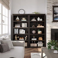 Garvee 5 Tier Bookcase, Farmhouse Book Shelf with Storage Open Display Bookshelves, 67.4" Tall Book Case Wooden 5 Shelf Bookcase Home Decor Furniture for Home Office, Living Room, Bed Room, Oak