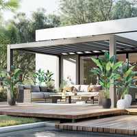 Garvee Set of 2 6FT Artificial Bird of Paradise Plant Fake Palm Tree with 17 Trunks for Indoor Outdoor