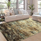Garvee Washable Rug 9x12 Extra Large Rugs Abstract Rug Modern Soft Living Room Area Rug with Rubble Backing,Non-Slip Washable Rugs for Bedroom Non Shedding Throw Rugs for Living Dining Room Office - Multicolor