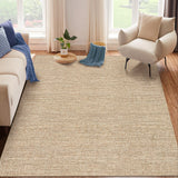 Garvee 10x13 Area Washable Rug, Soft Non-Slip Low Pile Carpet for Living Room Bedroom Dining Room, Caramel - Caramel