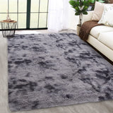 Garvee Fluffy & Sheepskin Dark Grey 10x13 Plush Thick Shag Rug, Non-Slip Non-Shedding for Living Room Bedroom Kids Dorm - Dark Gray