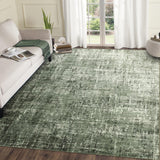 Garvee Abstract 9x12 Area Rug Modern Washable Non Slip Low Pile Grey Green for Living Room Bedroom Dining Room Playroom - Gray Green