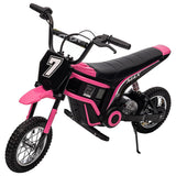 Garvee Ride - T Series: 24V-10A 350W Ride On Electric Dirt Bike For Kids Ages 13+, 14.29MPH, 3-Speed - Pink-7 - Pink - 7