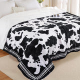 Garvee Heated Electric Blanket King Size with LCD Dual Controller, Cow Print Heating Blankets, 10 Heat Levels & 1-12H Time Settings, ETL Certified, Machine Washable, Brown Black, 100" x 90" - Cow-Black