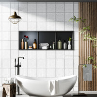 Garvee Stainless Steel Shower Niches Ready for Tile, 12" x 36" Modern Soap Niche, 3-Tier Organizer, No Tile Needed Recessed Wall Niche for Bathroom Storage, Black