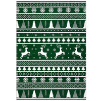 Garvee Christmas Area Rug 4x6 Rug Washable Rug Xmas Tree Deer Holiday Decor Modern Small Rug Artistic Entryway Rug Non Slip Carpet Soft Low Pile Accent Rugs for Nursery Living Room 4'x6' Green