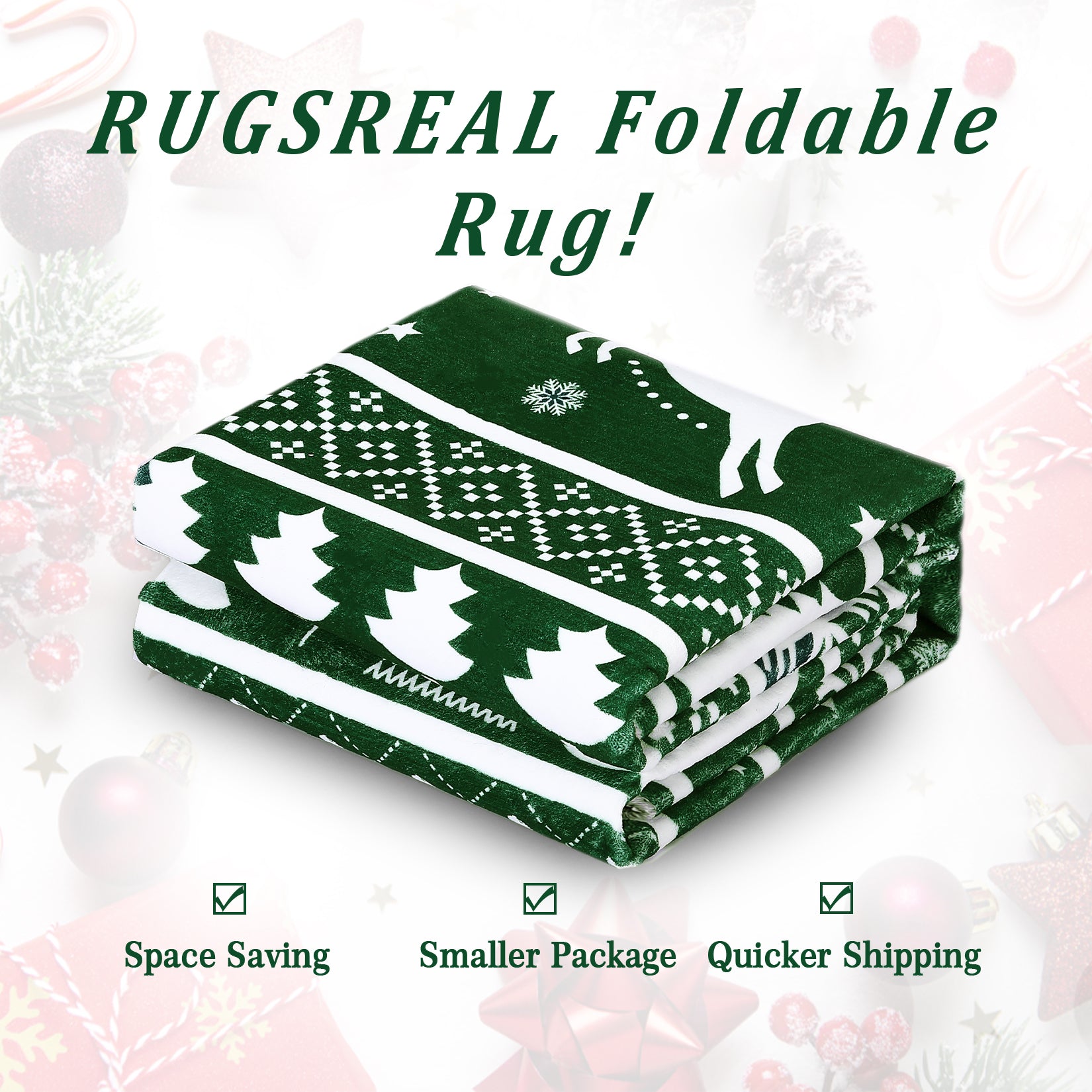 Garvee Christmas Runner Rug 2x6 Hallway Rug Xmas Tree Green Rug Runner Kitchen Rug Washable Rug Non Slip Carpet Holiday Decor Soft Rug for Bedroom Bathroom Laundry Living Room 2'x6' Green