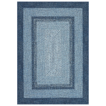 Garvee Printed Rugs Braided Pattern Washable 4x6 Non Slip Soft Low Pile Stain Resistant Entryway Living Room Kitchen Bedroom Nursery