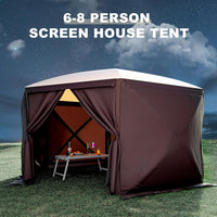 Garvee 12x12 ft Portable Hexagon Pop-Up Gazebo with 6-Sided Canopy - 210D Oxford Fabric Outdoor Shelter for Patio, Backyard & Lawn