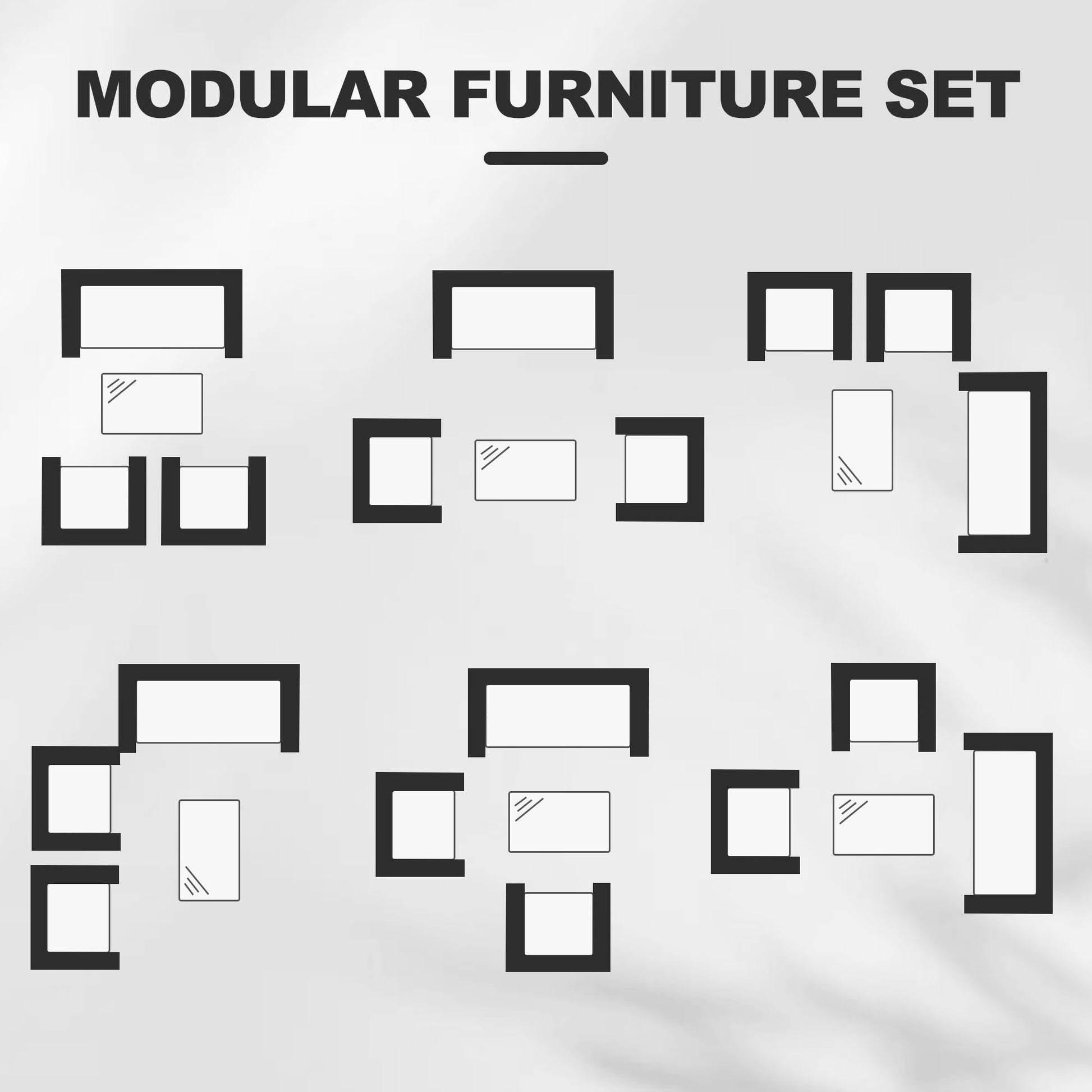 Garvee 4-Piece Rattan Patio Conversation Set, Black Wicker Outdoor Sofa Set with Cream Cushions & Glass Table