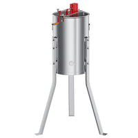 Garvee Upgraded 3 Frame Manual Honey Extractor with Side Handles, Food-Grade Stainless Steel Beekeeping Extractor with Adjustable Stand and Transparent Lid