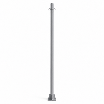 Garvee 10 ft Shade Sail Poles 2 Pack, Heavy Duty Rust-Resistant Outdoor Sun Shade Support Post Kit with D-Clamps for Patio, Backyard, Pool Deck, Garden,Grey