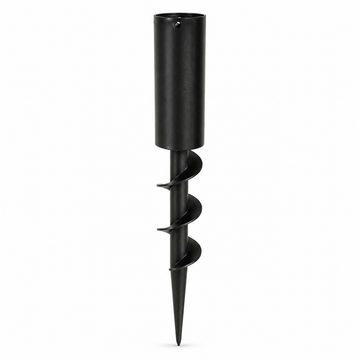 Garvee 2 Pack 10FT Shade Sail Poles with Spiral Ground Anchors & D-Clamps, Heavy-Duty Outdoor Sun Shade Support Posts for Patio, Garden, Black