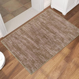 Garvee Entryway Rug 2x4 Machine Washable Non Slip Low Pile Durable Material Pet and Kids Friendly Taupe Indoor Living Room Kitchen - Camel