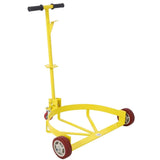 Garvee 55 Gallon Drum Dolly 1200 lbs Load Capacity Low Profile Steel Poly-On-Steel Wheels Three-Wheel Design Oil Barrel Cart for Industrial Use