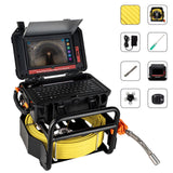 Garvee Sewer Camera with Locator 165ft Cable 10.1'' HD Display Self-Leveling Aluminum IP68 Waterproof 12 LED Lights DVR 16GB for Pipe Drain Inspection