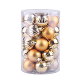 Garvee 34 PCS Shatterproof Christmas Ball Ornaments Set - Bulk Xmas Tree Decor for Holiday, Wedding & Mardi Gras Party, Gift Ready Hanging Decorations, Gold - Gold