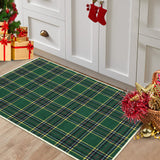 Garvee Christmas Door Mat 2x3 Washable Plaid Area Rug Xmas Doormat Non Slip Kitchen Rugs Bath Mat Low Pile Entryway Rug Home Decor Soft Stain Resistant Carpet for Laundry Entance Plaid|Green 2'x3' - Green
