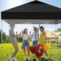 Garvee 10x10ft Pop-Up Canopy Tent - Enhanced Size & Coverage, Premium Oxford Fabric, Adjustable Height, Quick Setup, Wheeled Bag for Patio & Events