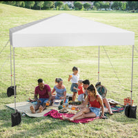 Garvee 10x10ft Pop-Up Canopy Tent - Enhanced Size & Coverage, Premium Oxford Fabric, Adjustable Height, Quick Setup, Wheeled Bag for Patio & Events