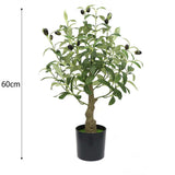 Garvee 2pcs Fake Olive Tree With Natural Wood Trunk Indoor Faux Potted Tree For Home Office Living Room Bedroom Foyer Decor 210cm One Size