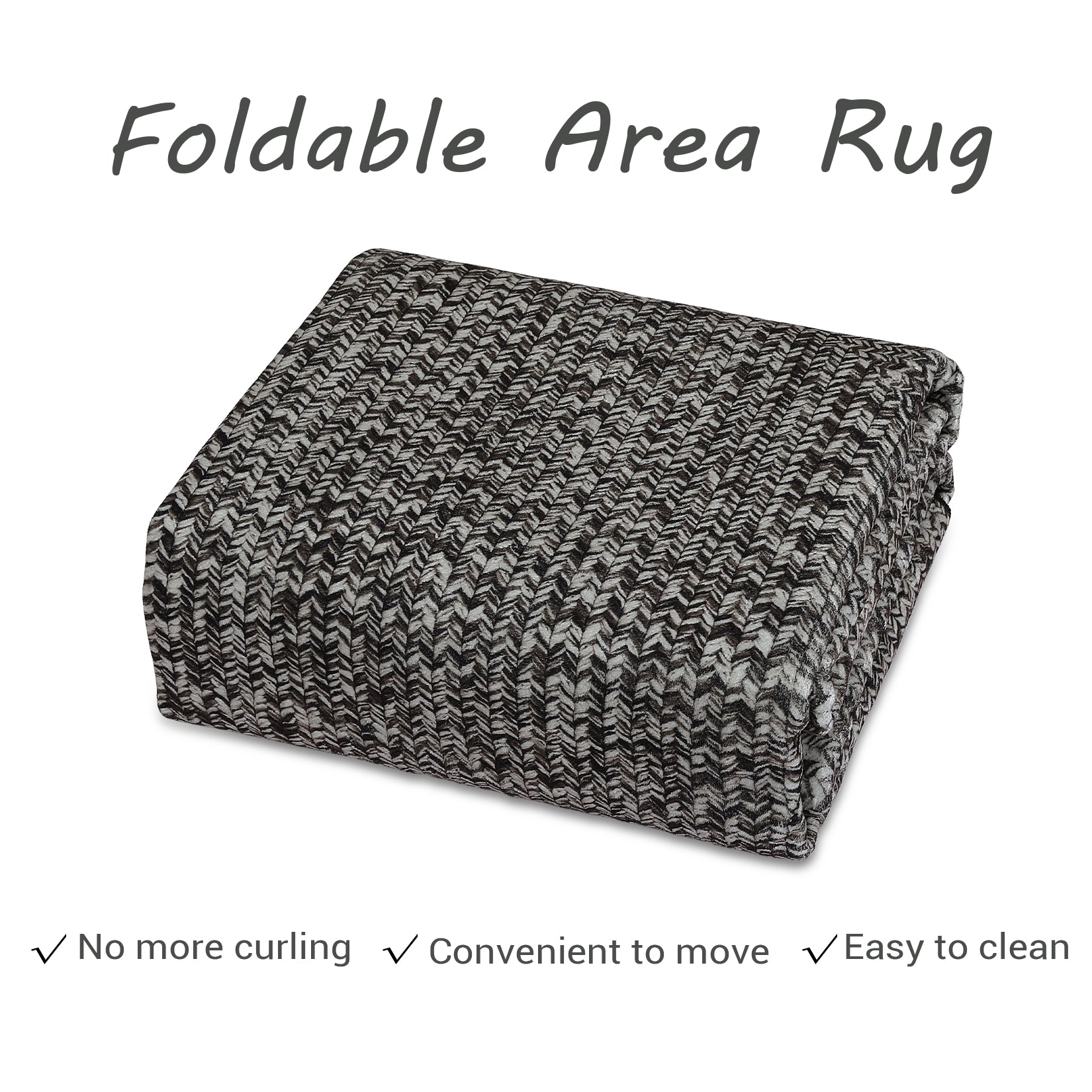 Garvee Area Rug 10x13 Extra Large Rug Print Braided Machine Washable Rug for Living Room, Non-Slip Stain Resistant Accent Rug Farmhouse Printed Weaving Floor Cover Carpet for Bedroom, Gray Brown