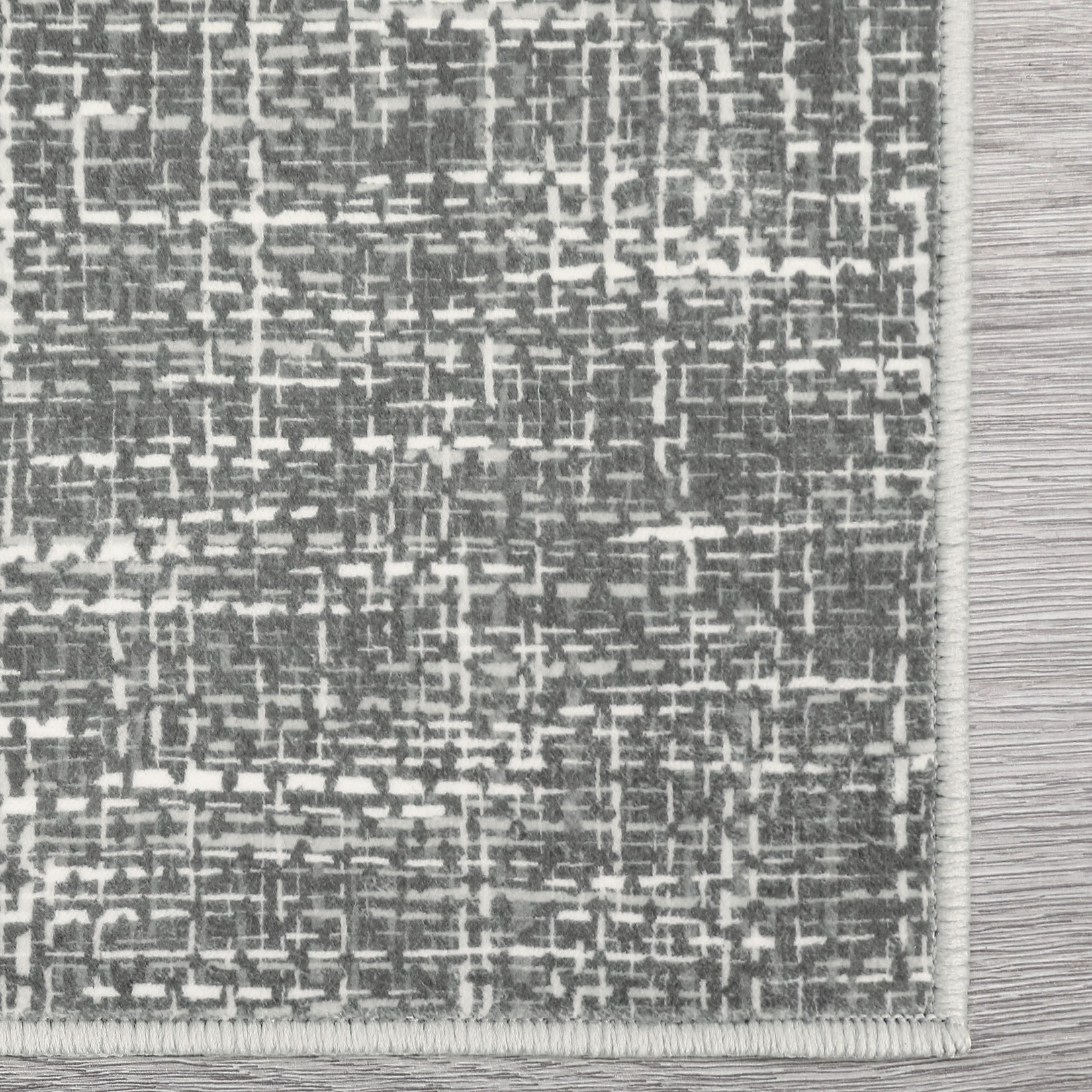 Garvee 2x6 Runner Rug Washable Kitchen Runner Rug Modern Abstract Runner Mat for Hallway Contemporary Solid Rug Non-Slip Foldable Aesthetic Accent Floor Carpet for Living Room Bedroom, Grey